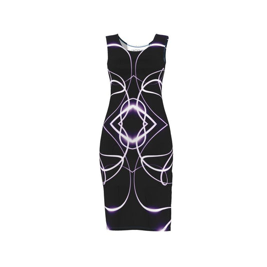 UNTITLED x Indira Cesarine "The Lumière Series" Black and Purple Dres