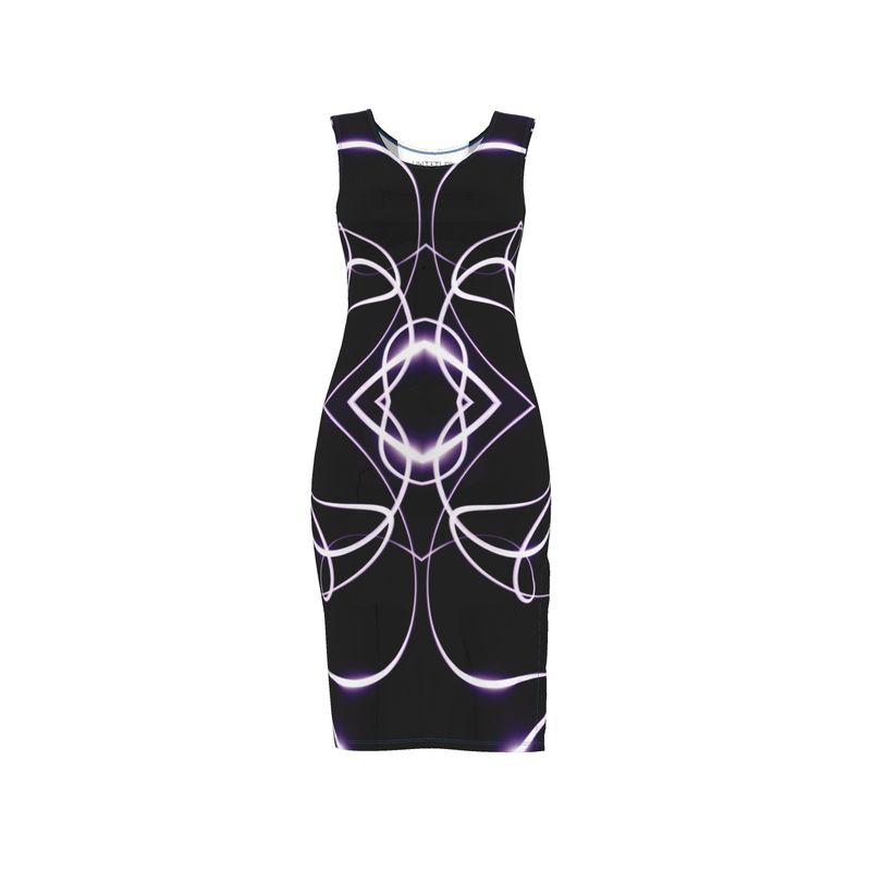 UNTITLED x Indira Cesarine "The Lumière Series" Black and Purple Dres