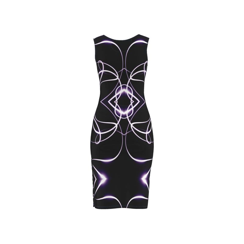 UNTITLED x Indira Cesarine "The Lumière Series" Black and Purple Dres