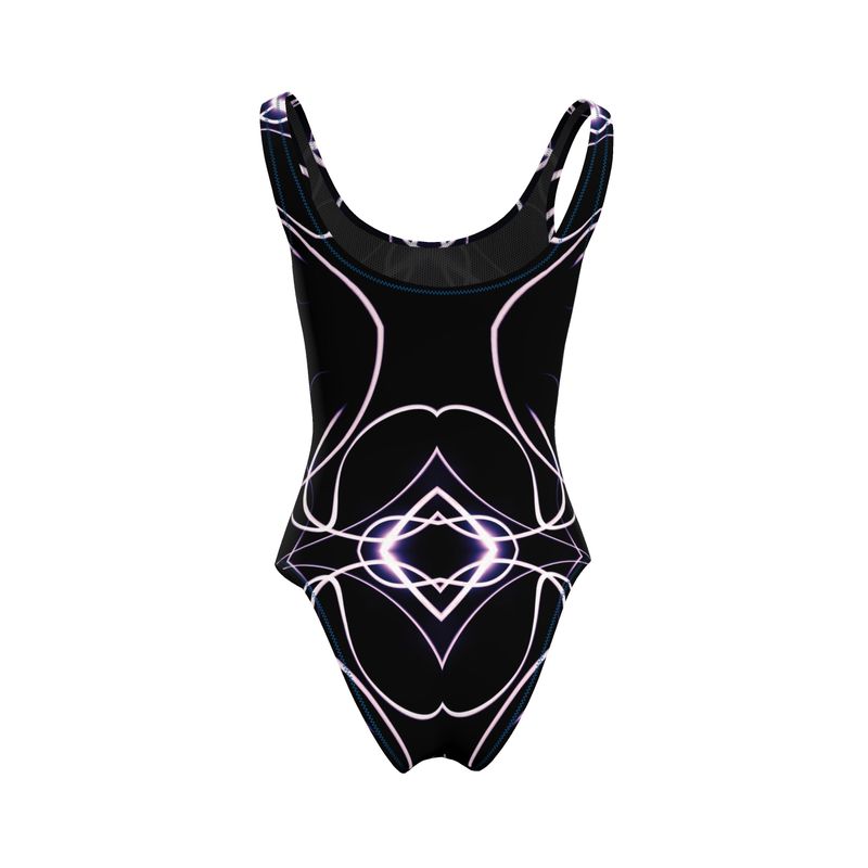 UNTITLED x Indira Cesarine "Lumière Series" Black and Pink Swimsuit - Limited Edition