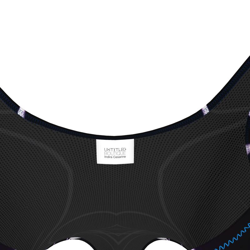 UNTITLED x Indira Cesarine "Lumière Series" Black and Violet Swimsuit
