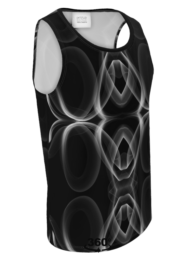 UNTITLED x Indira Cesarine "Lumière" Series Black and White Smoke Tank Top - Limited Edition