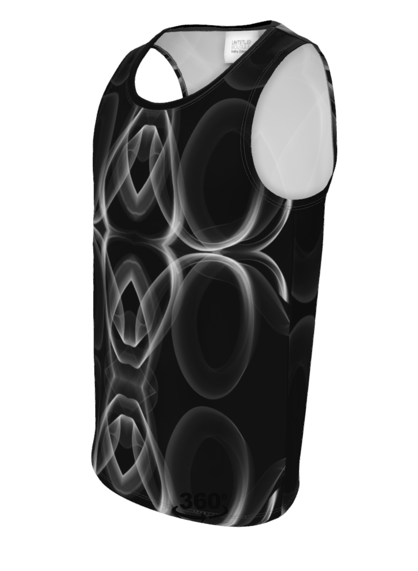 UNTITLED x Indira Cesarine "Lumière" Series Black and White Smoke Tank Top - Limited Edition