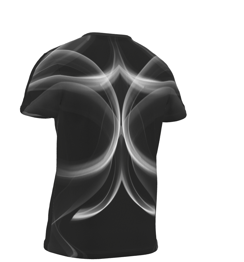 UNTITLED x Indira Cesarine "Lumière" Series Black and White Smoke T-Shirt - Limited Edition