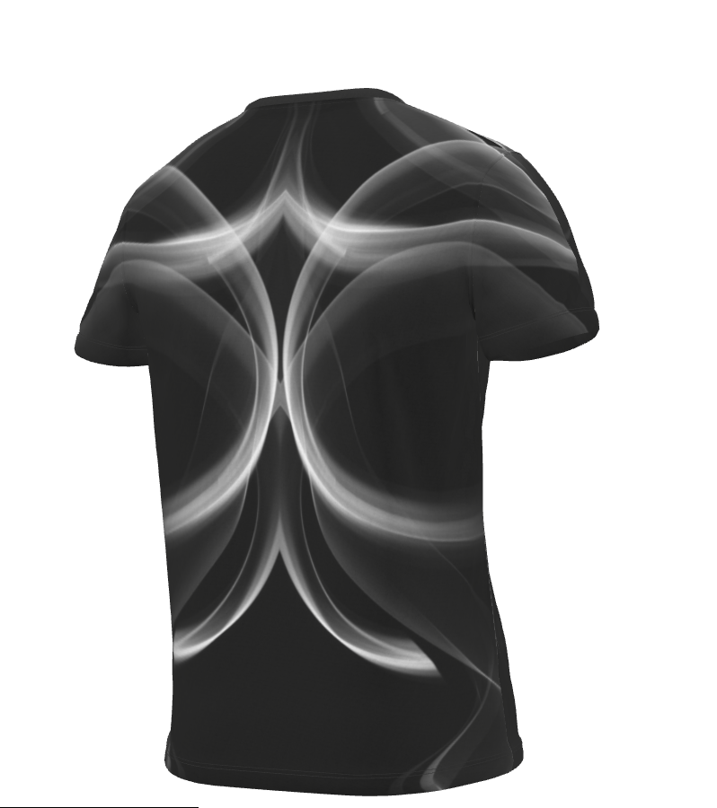 UNTITLED x Indira Cesarine "Lumière" Series Black and White Smoke T-Shirt - Limited Edition