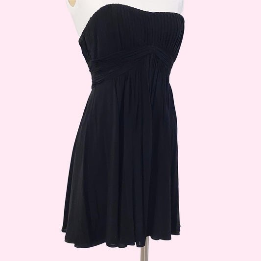 BCBGMAXAZRIA Vintage Black Strapless Mini Dress