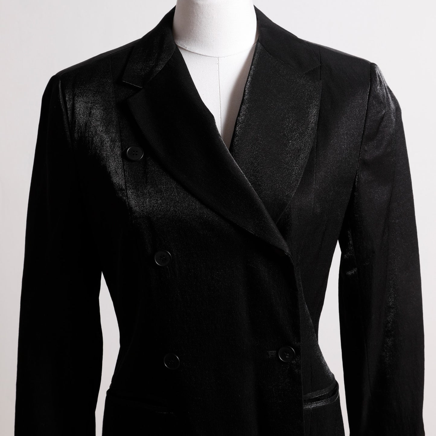 MARK EISEN Vintage Metallic Black Blazer