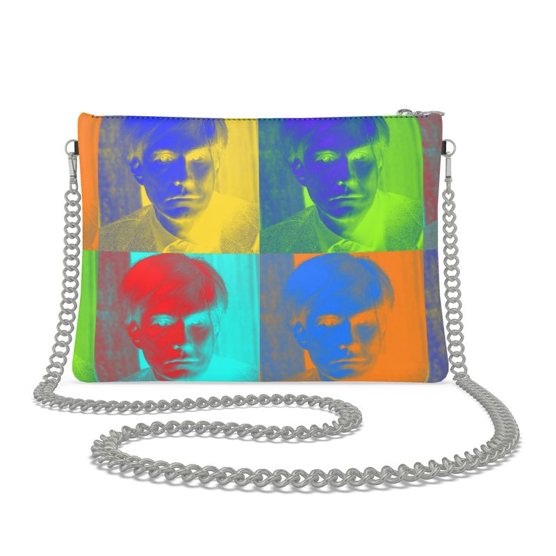 UNTITLED x LOST WARHOLS Rainbow Andy Crossbody Bag with Silver Chain - Limited Edition