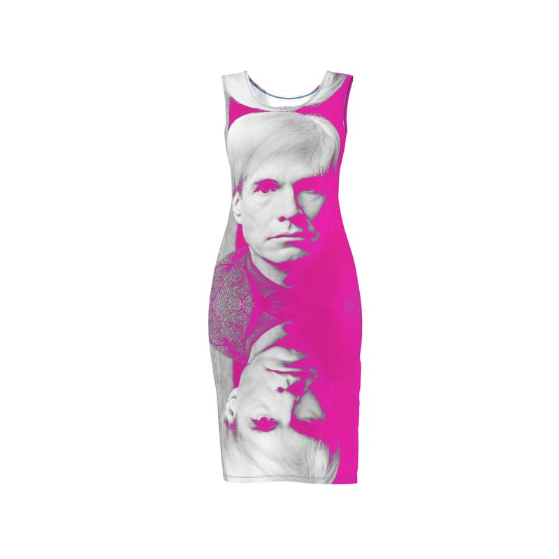 UNTITLED x Lost Warhols "LOST WARHOLS" Pink Bodycon Dress