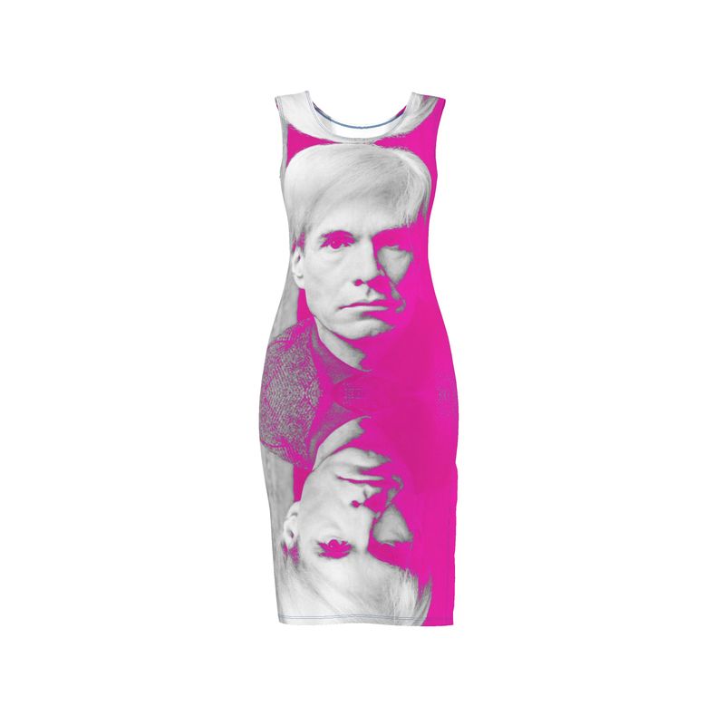 UNTITLED x Lost Warhols "LOST WARHOLS" Pink Bodycon Dress