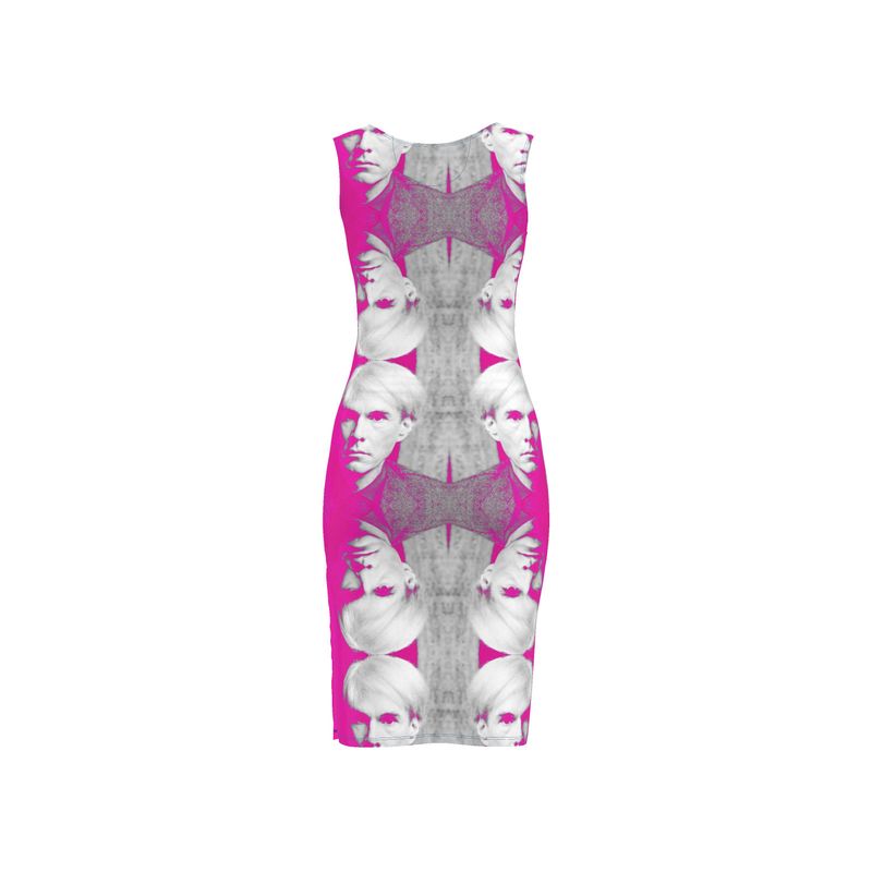 UNTITLED x Lost Warhols "LOST WARHOLS" Pink Bodycon Dress
