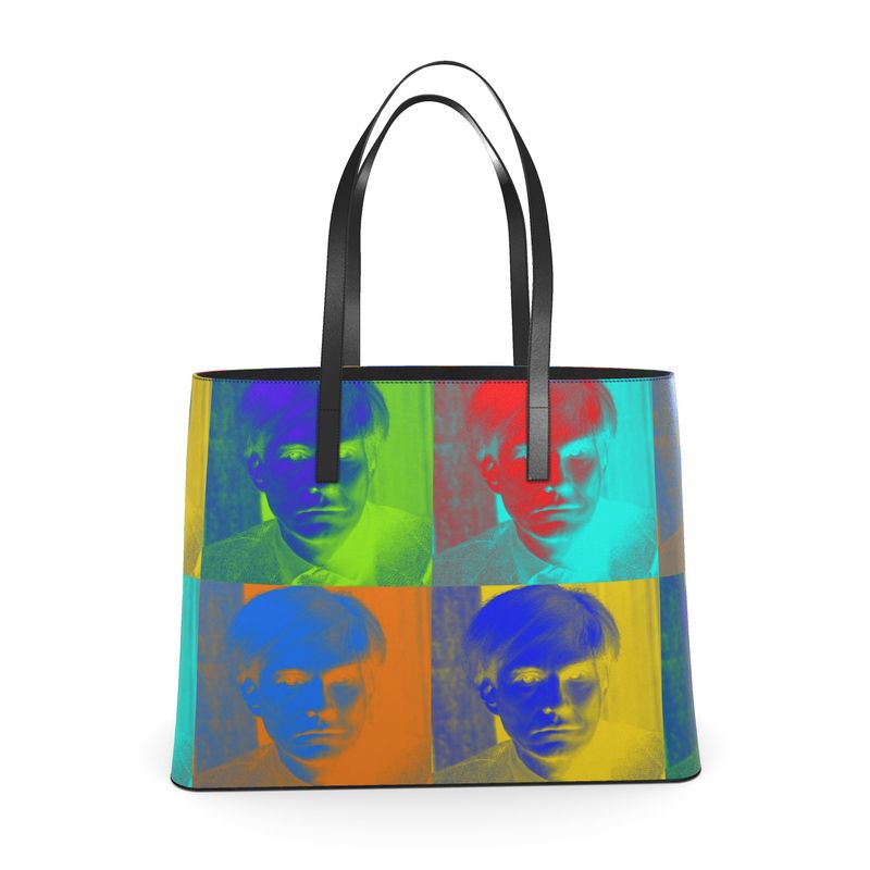 UNTITLED x LOST WARHOLS Rainbow Andy Leather Kika Tote Bag - Limited Edition