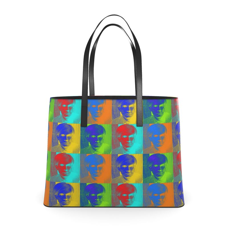 UNTITLED x LOST WARHOLS Rainbow Andy Leather Kika Tote Bag - Limited Edition