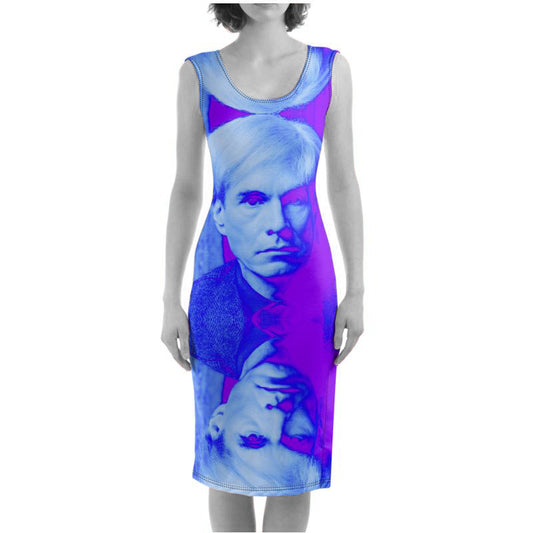 UNTITLED x LOST WARHOLS Blue Violet Bodycon Dress - Limited Edition