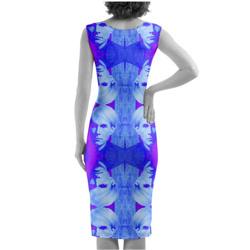 UNTITLED x LOST WARHOLS Blue Violet Bodycon Dress - Limited Edition