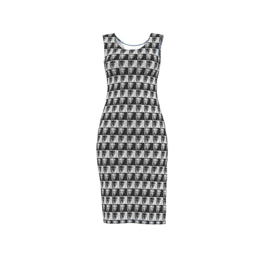 UNTITLED x Lost Warhols "LOST WARHOLS" Black and White Bodycon Dress