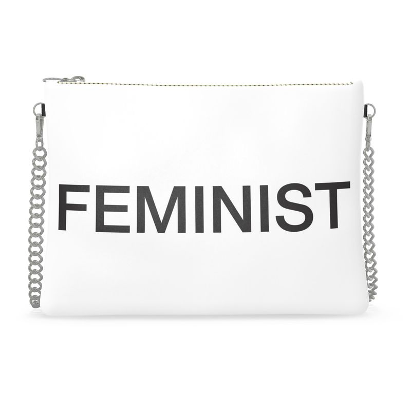 UNTITLED x Indira Cesarine "FEMINIST" Crossbody Bag With Chain - Limited Edition