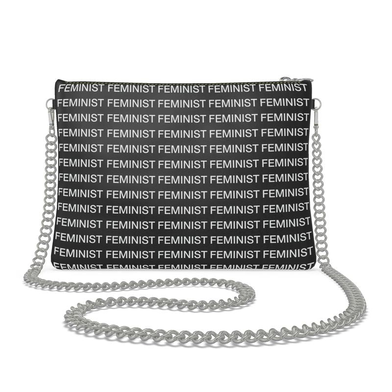 UNTITLED x Indira Cesarine "FEMINIST" Crossbody Bag With Chain - Limited Edition