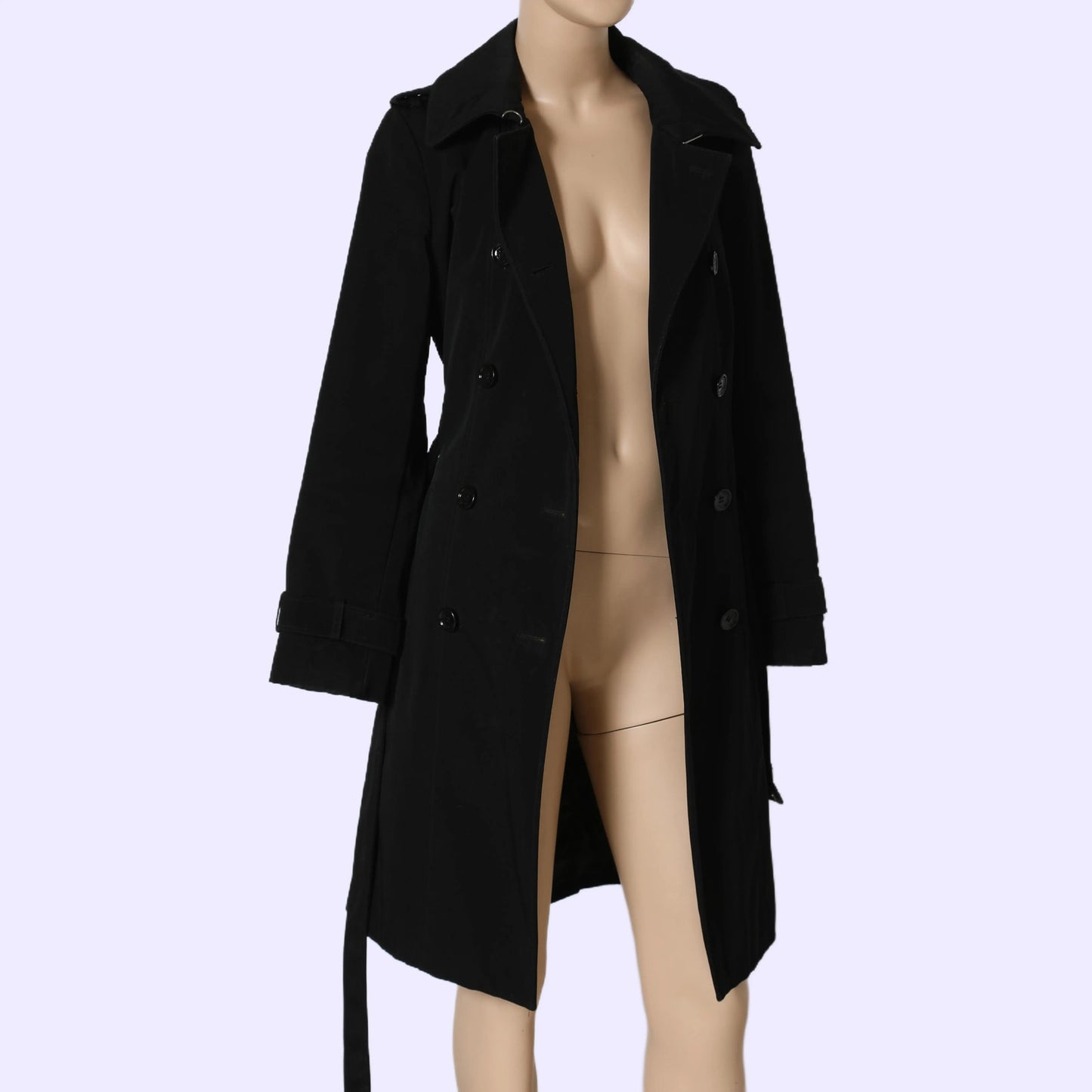 CALVIN KLEIN Black Trench Coat