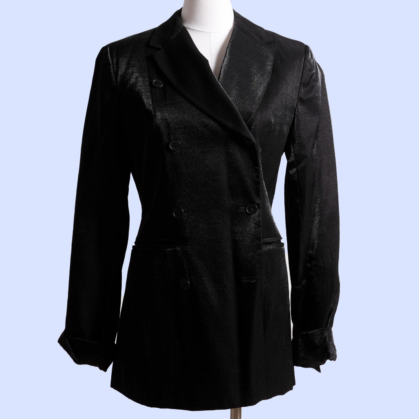 MARK EISEN Vintage Metallic Black Blazer