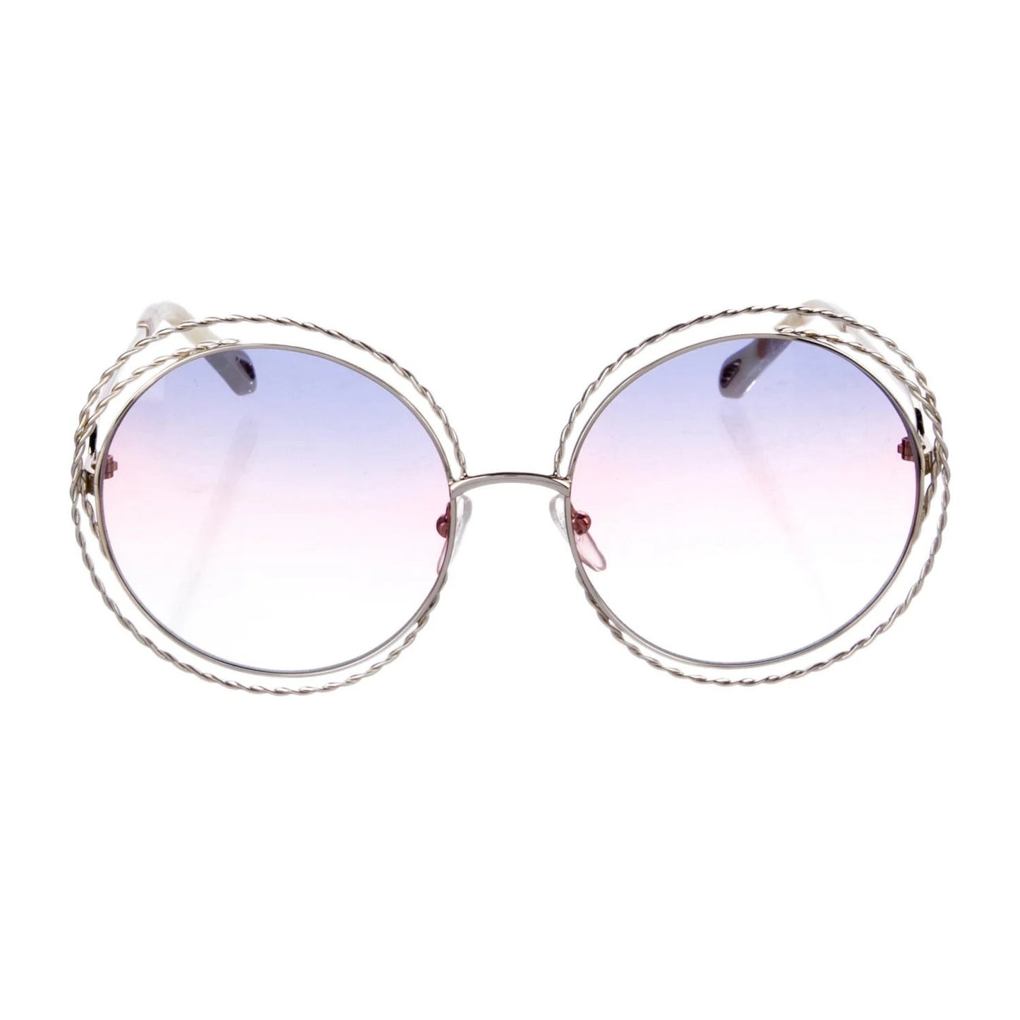 CHLOÉ Carlina Torsade Oversized Round Sunglasses