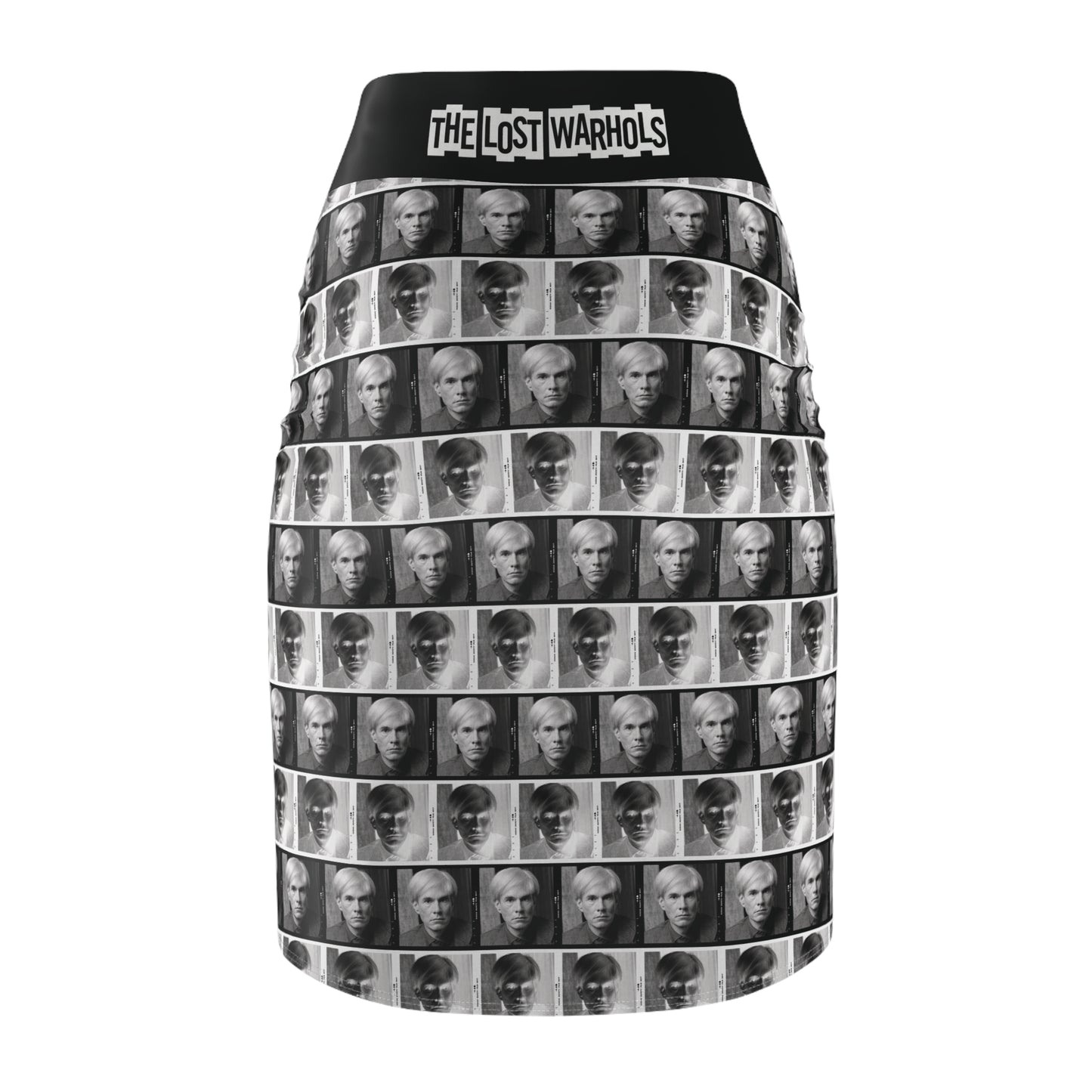 UNTITLED x LOST WARHOLS Black and White Andy Pencil Skirt - Limited Edition