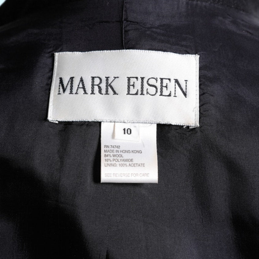 MARK EISEN Vintage Metallic Black Blazer