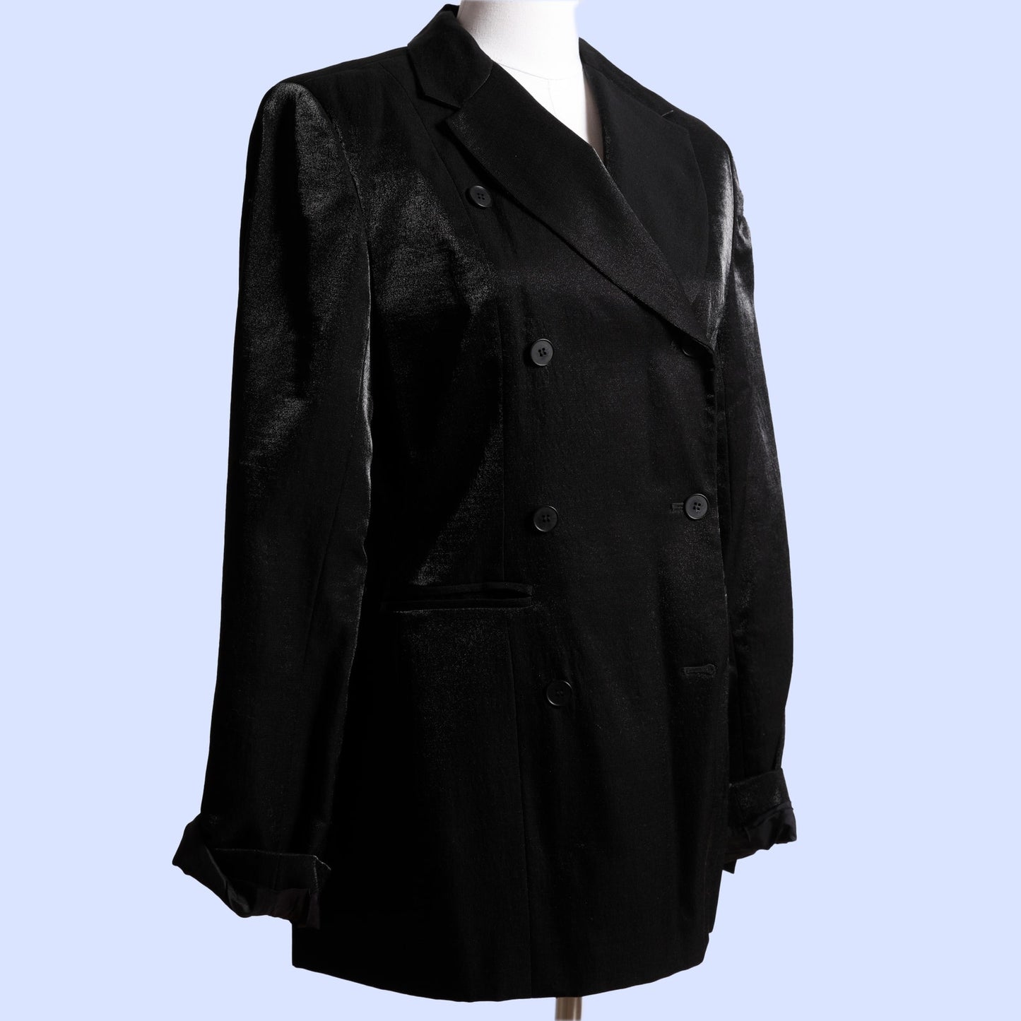 MARK EISEN Vintage Metallic Black Blazer