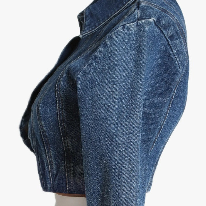 PALOMA WOOL Blue Cropped Denim Jacket New W/ Tags