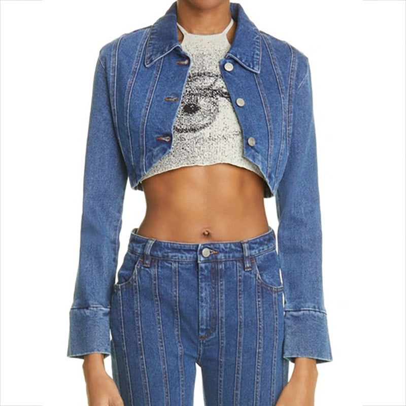 PALOMA WOOL Blue Cropped Denim Jacket New W/ Tags