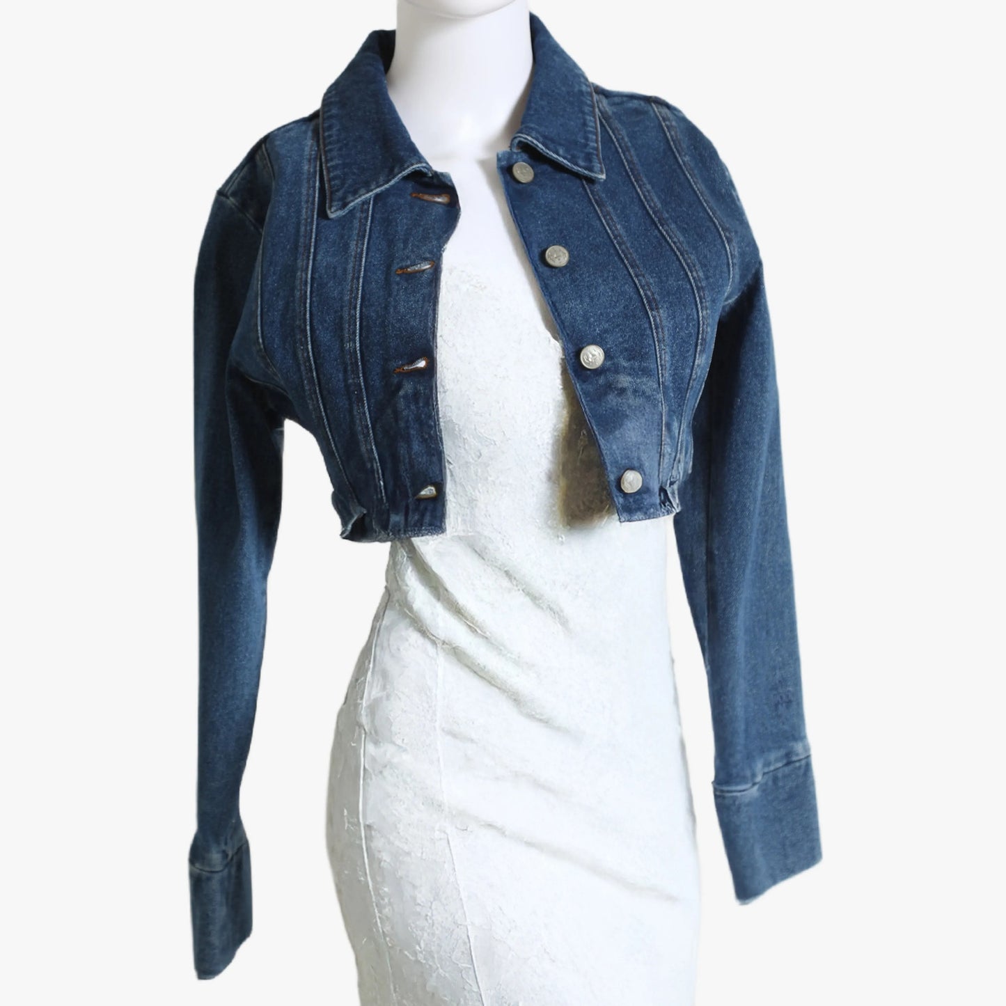 PALOMA WOOL Blue Cropped Denim Jacket New W/ Tags