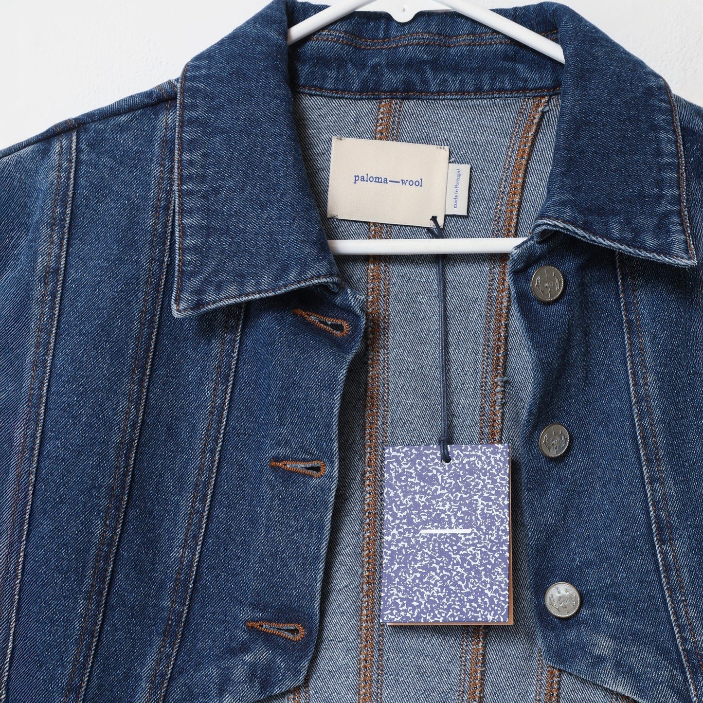 PALOMA WOOL Blue Cropped Denim Jacket New W/ Tags