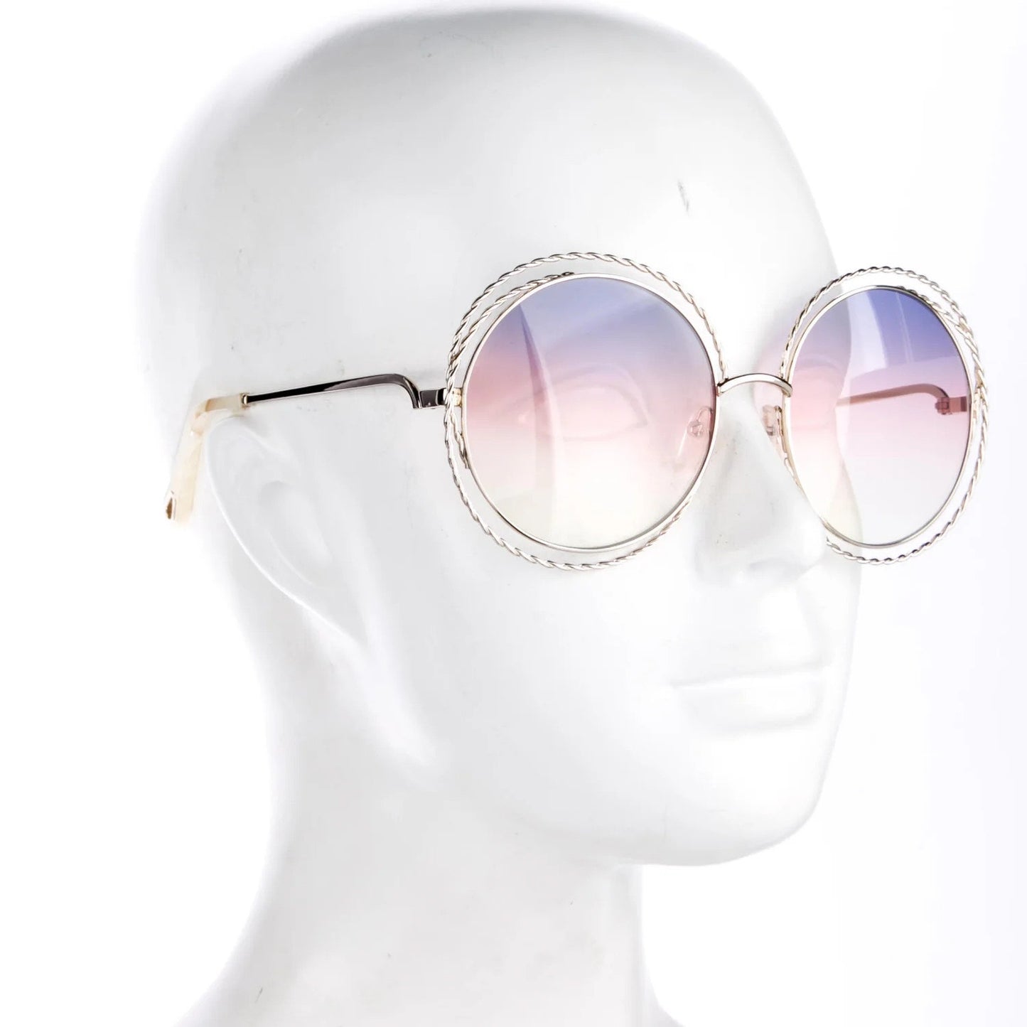 CHLOÉ Carlina Torsade Oversized Round Sunglasses