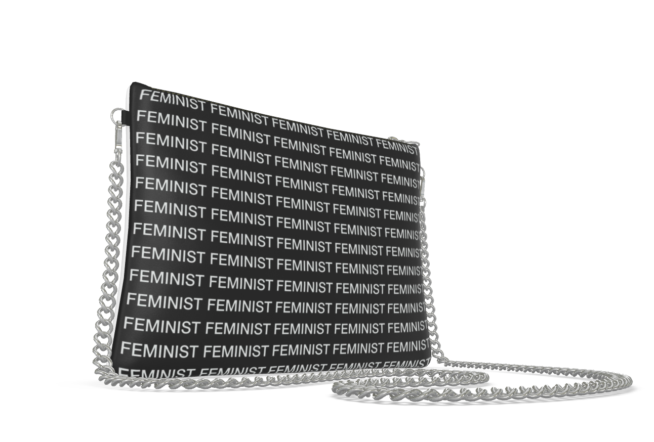 UNTITLED x Indira Cesarine "FEMINIST" Crossbody Bag With Chain - Limited Edition