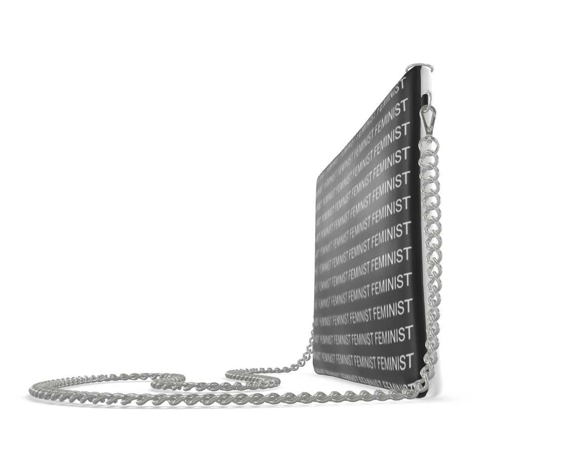 UNTITLED x Indira Cesarine "FEMINIST" Crossbody Bag With Chain - Limited Edition