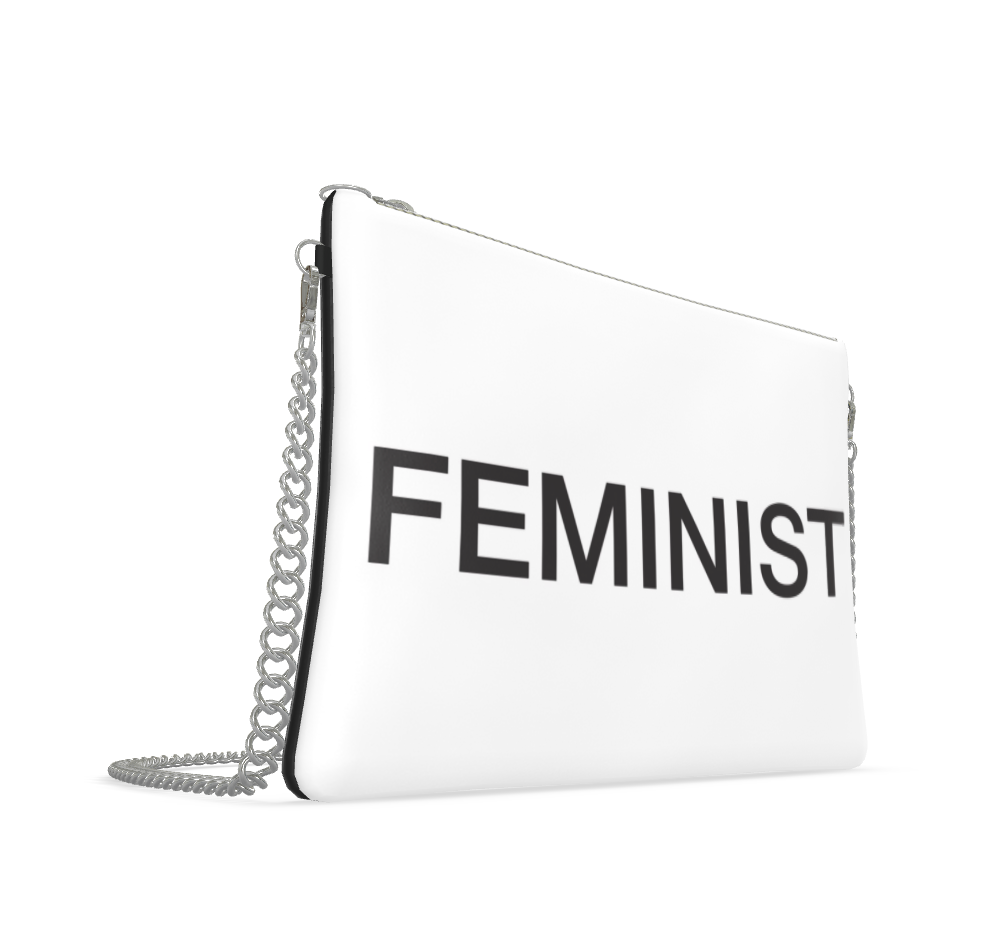 UNTITLED x Indira Cesarine "FEMINIST" Crossbody Bag With Chain - Limited Edition