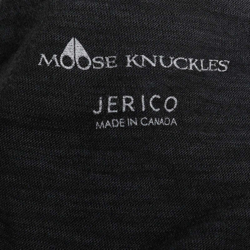 MOOSE KNUCKLES Grey Logo Muscle Cotton Jersey Tank Top