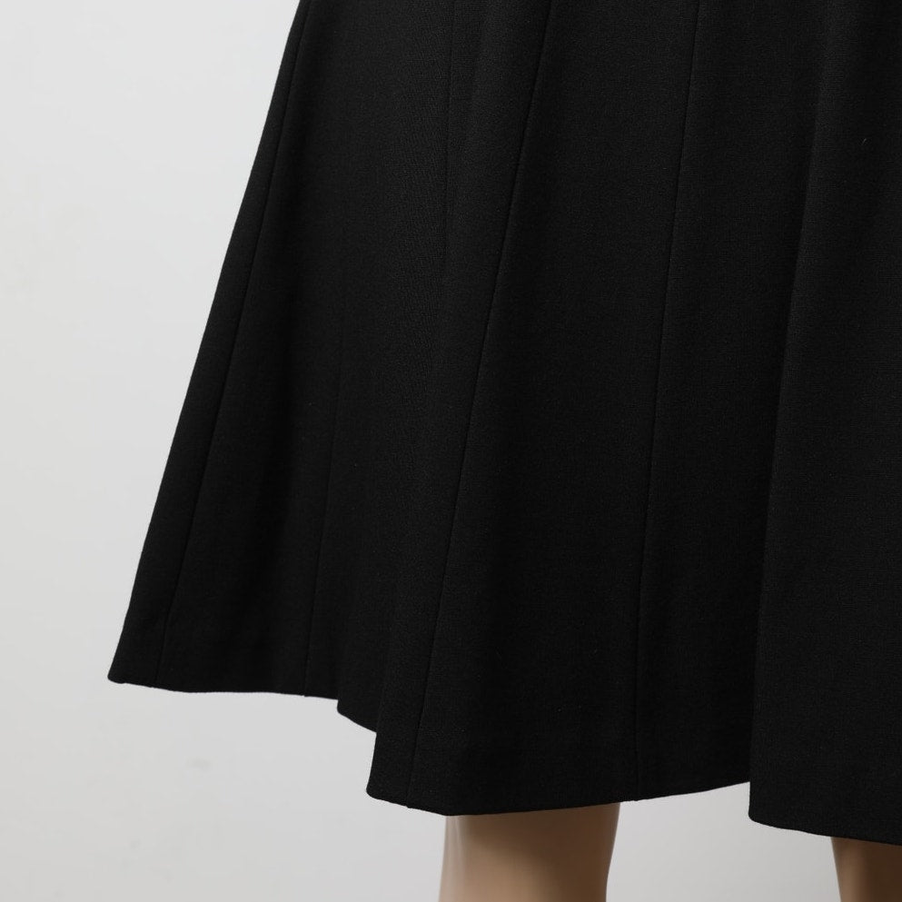 DIANE VON FURSTENBERG Black Lace Bodice Fit & Flare Dress