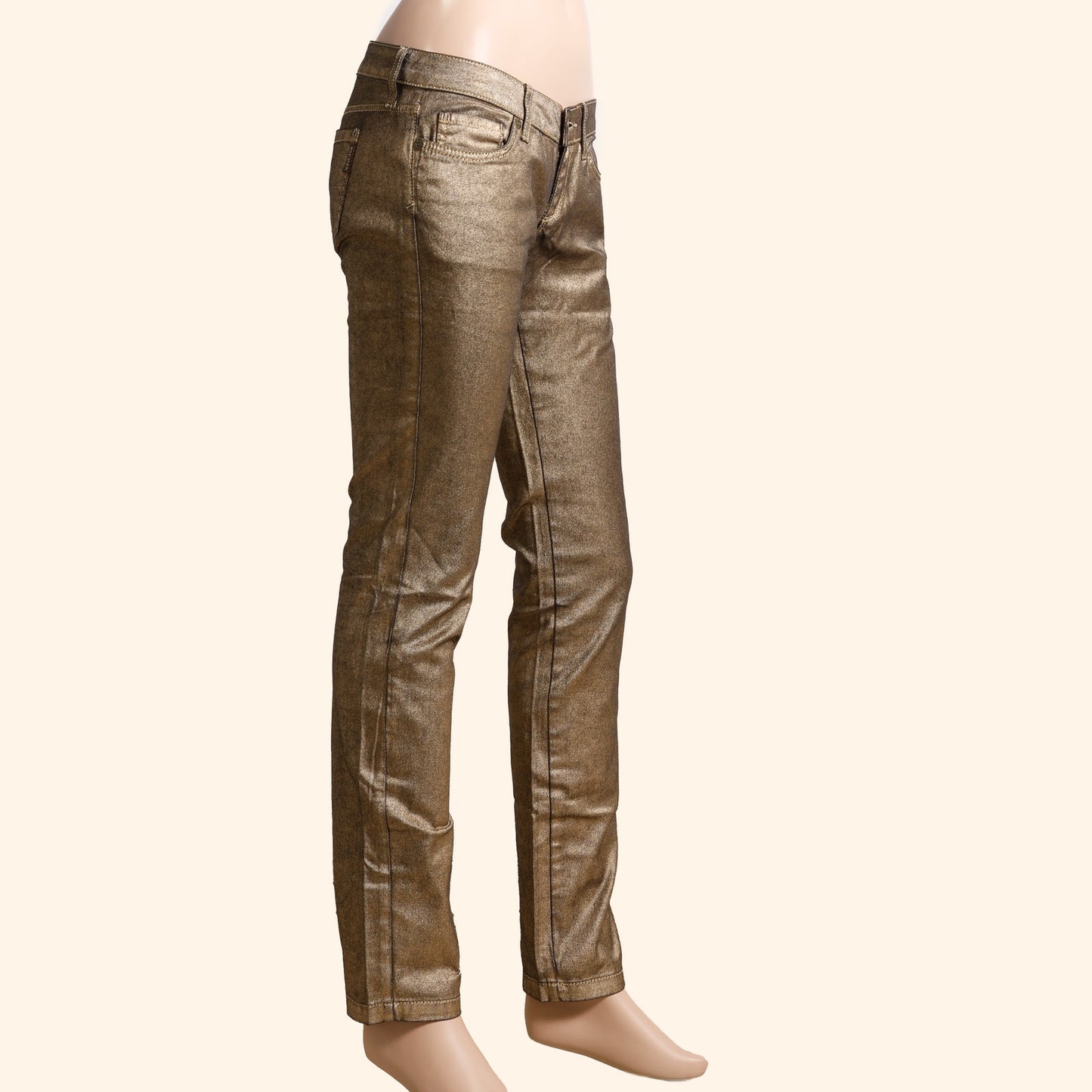 MNG JEANS Gold Skinny Jeans