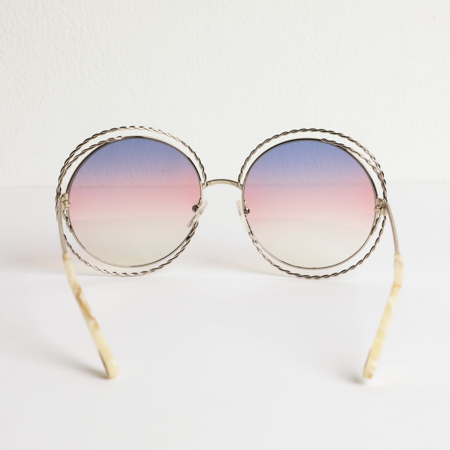 CHLOÉ Carlina Torsade Oversized Round Sunglasses