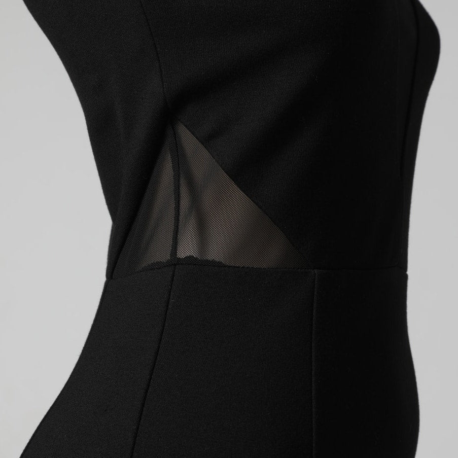 FRENCH CONNECTION Black Sleeveless Sheath Dress