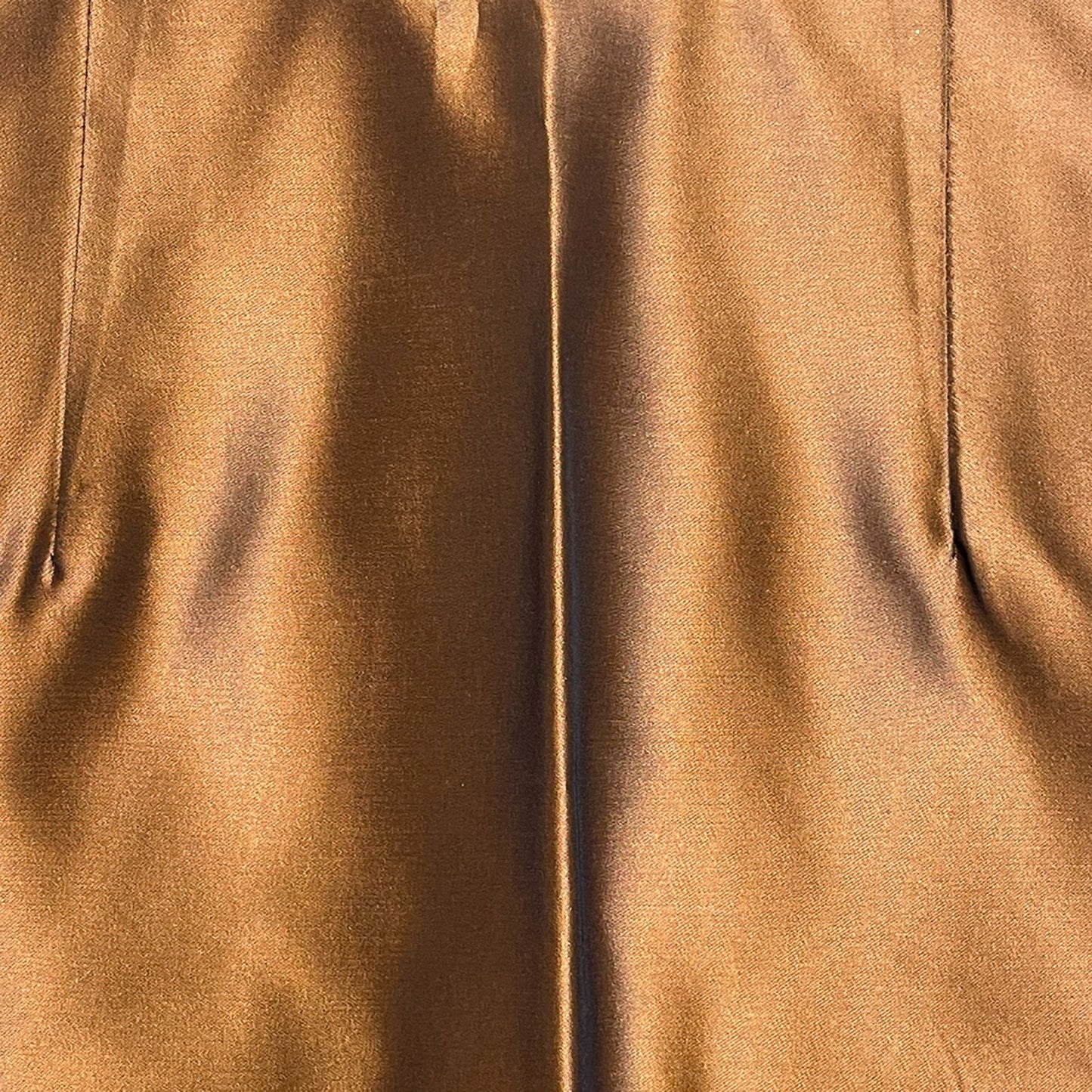 MARK EISEN Vintage Y2K Bronze Silk Satin Mini Skirt