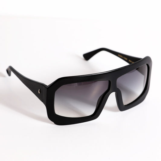 MONACLE ORDER BLOOD & TEARS Limited Edition Black Framed Shield Sunglasses