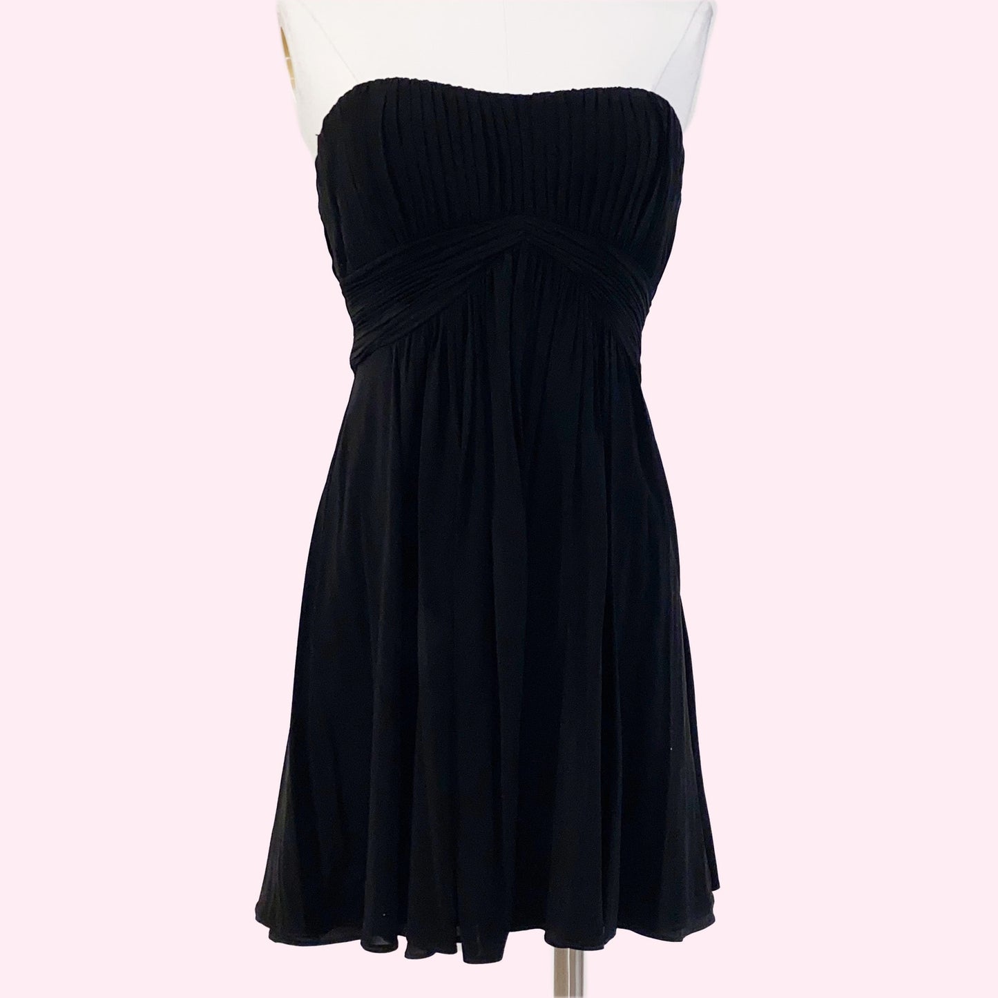 BCBGMAXAZRIA Vintage Black Strapless Mini Dress