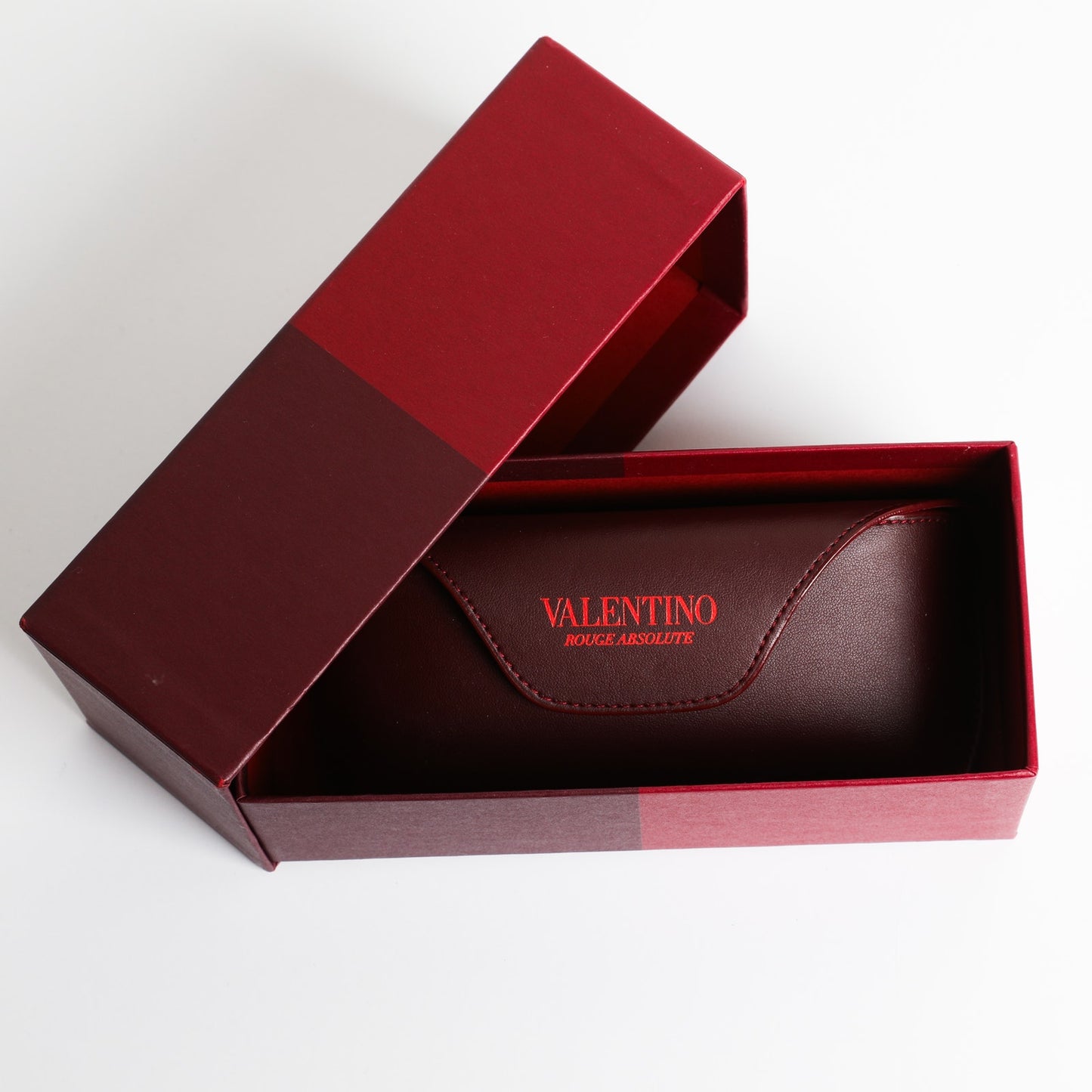 VALENTINO Garavani Red Wayfarer Gradient Rectangular Sunglasses