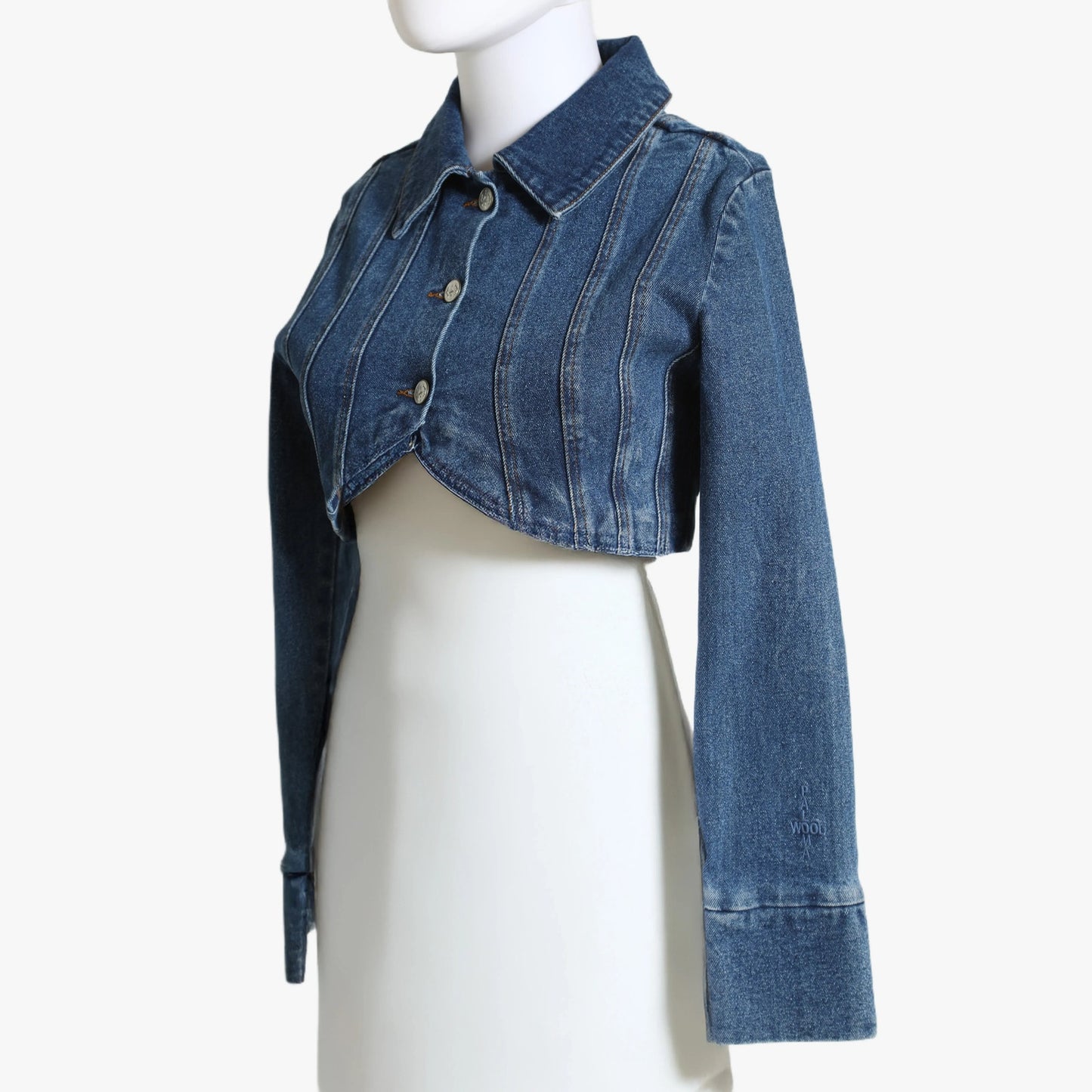 PALOMA WOOL Blue Cropped Denim Jacket New W/ Tags