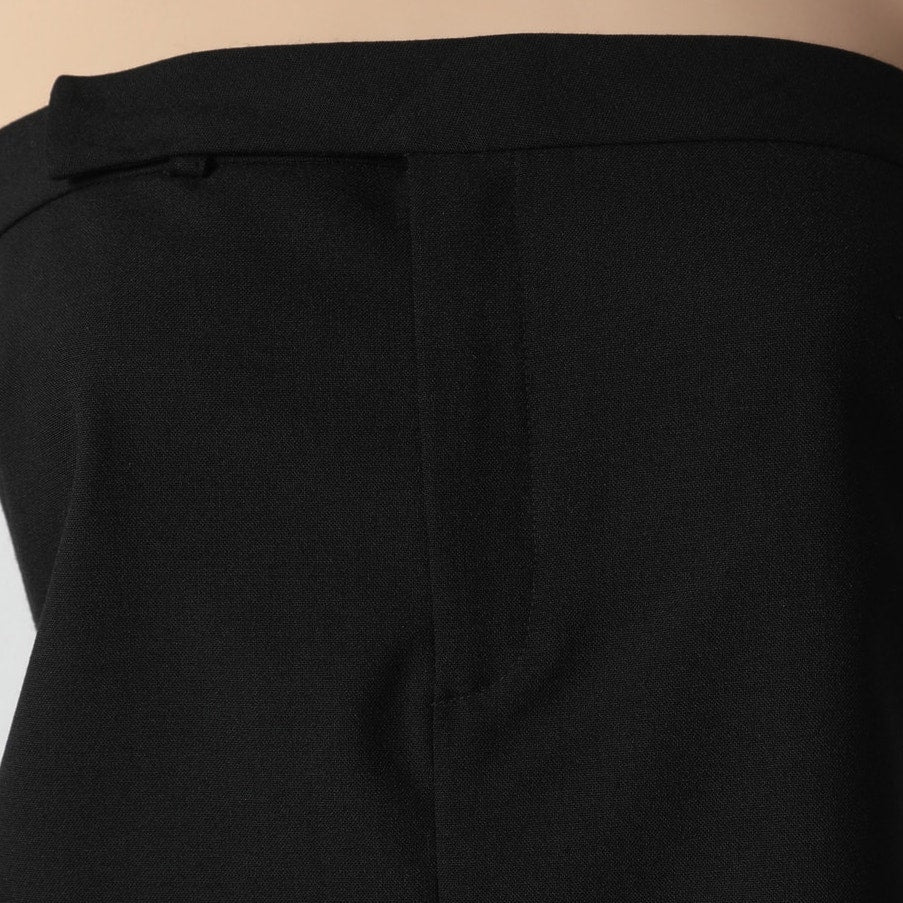 CHAIKEN Vintage Black Strapless Tailored Tube Top
