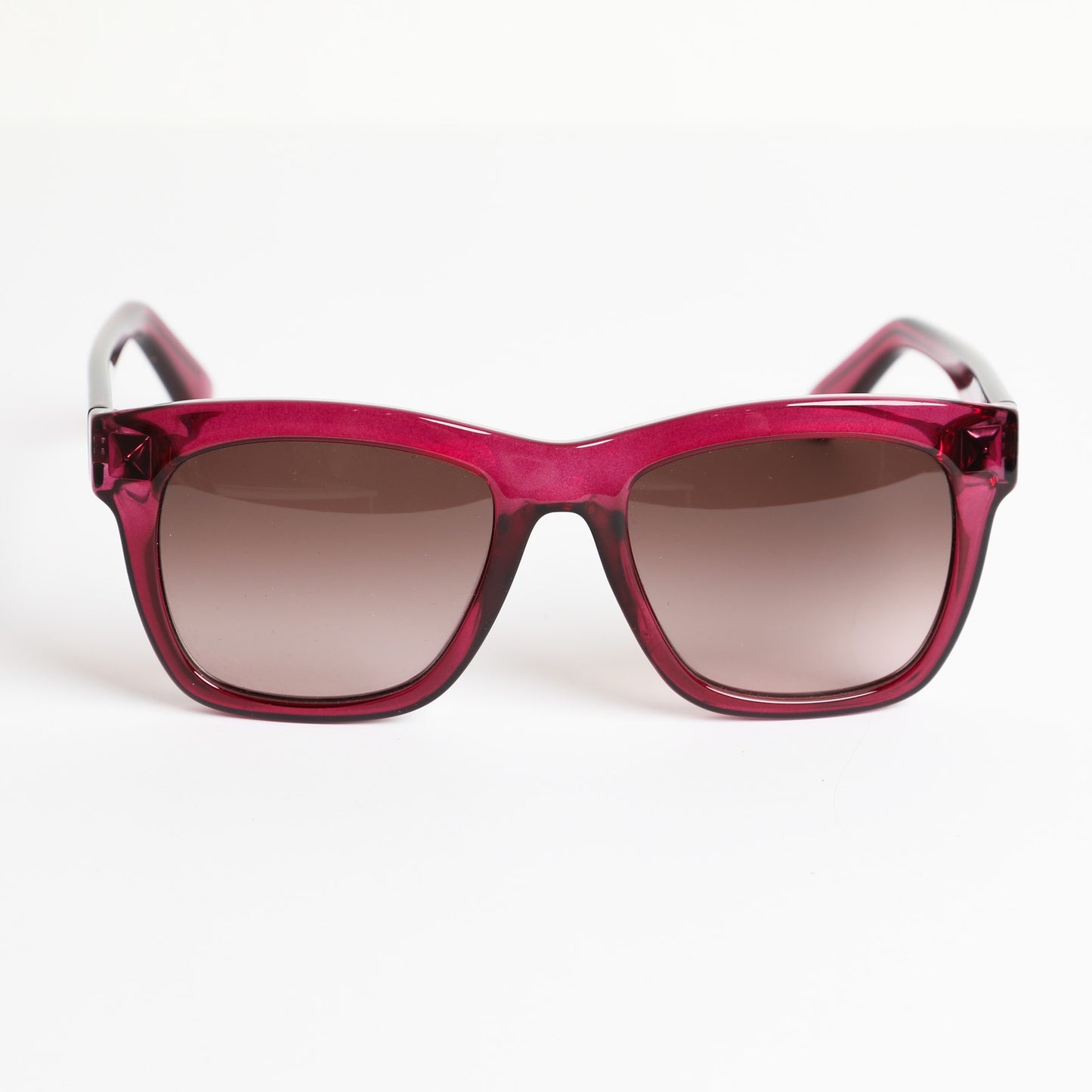 VALENTINO Garavani Red Wayfarer Gradient Rectangular Sunglasses