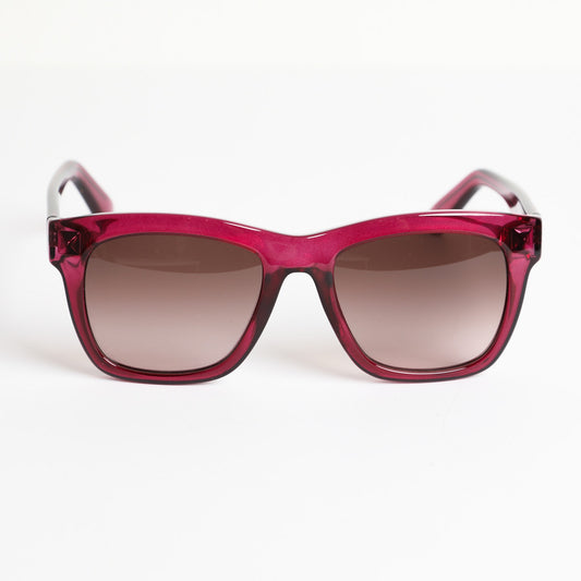 VALENTINO Garavani Red Wayfarer Gradient Rectangular Sunglasses