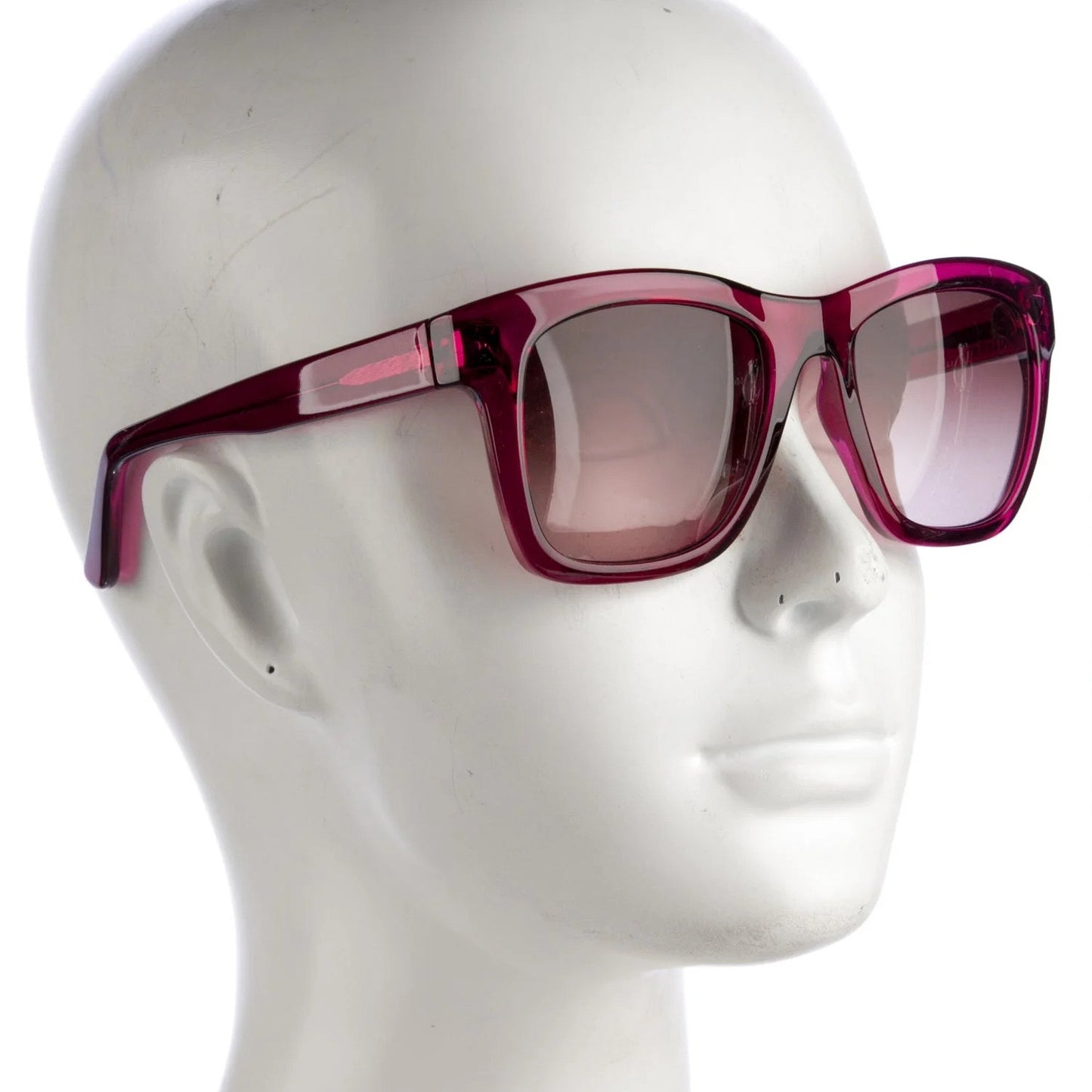 VALENTINO Garavani Red Wayfarer Gradient Rectangular Sunglasses